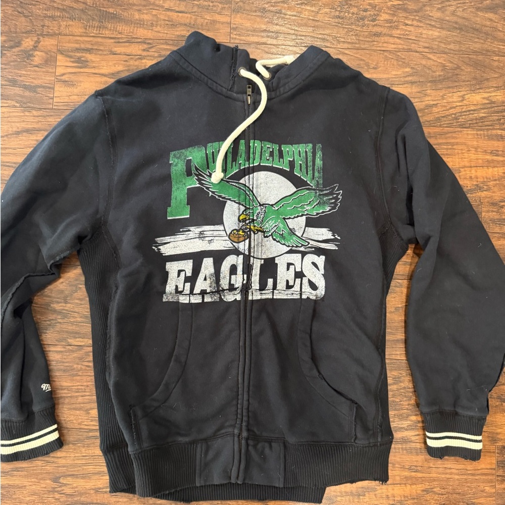 Philadelphia Eagles Men’s Black zip-up Hoodie